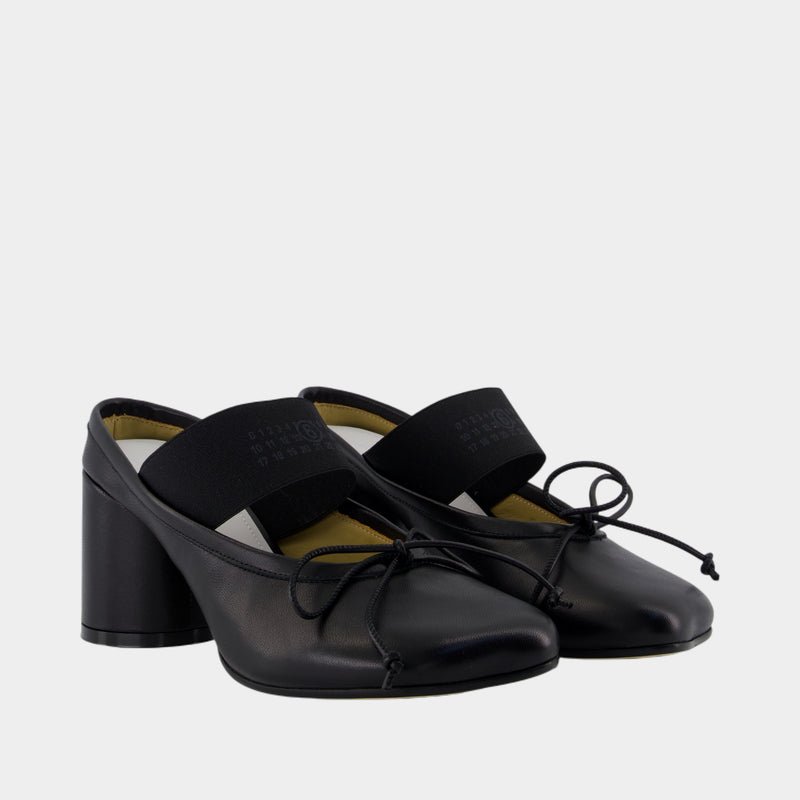 Sandales - MM6 Maison Margiela - Cuir - Noir