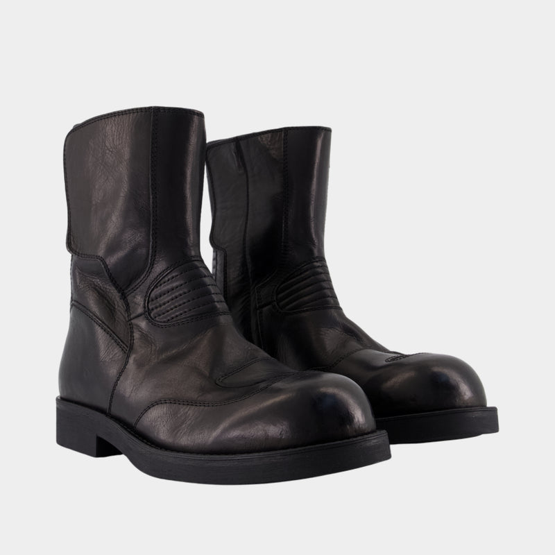 Bottines - MM6 Maison Margiela - Cuir - Noir