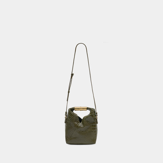 Sac À Bandoulière Japanese Small - MM6 Maison Margiela - Cuir - Kaki