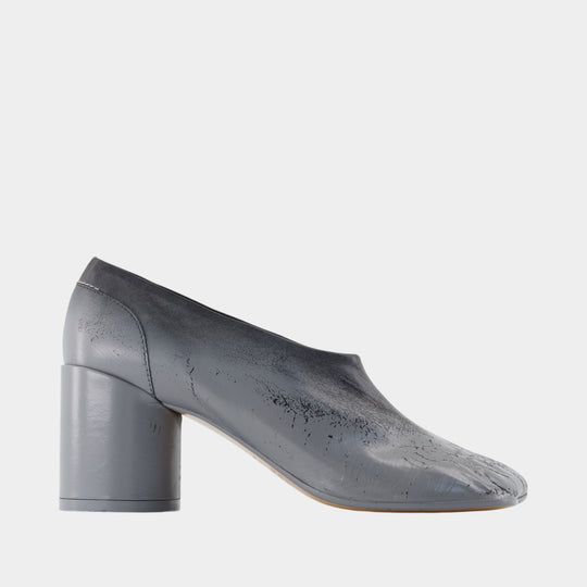 Escarpins Court - MM6 Maison Margiela - Cuir - Noir