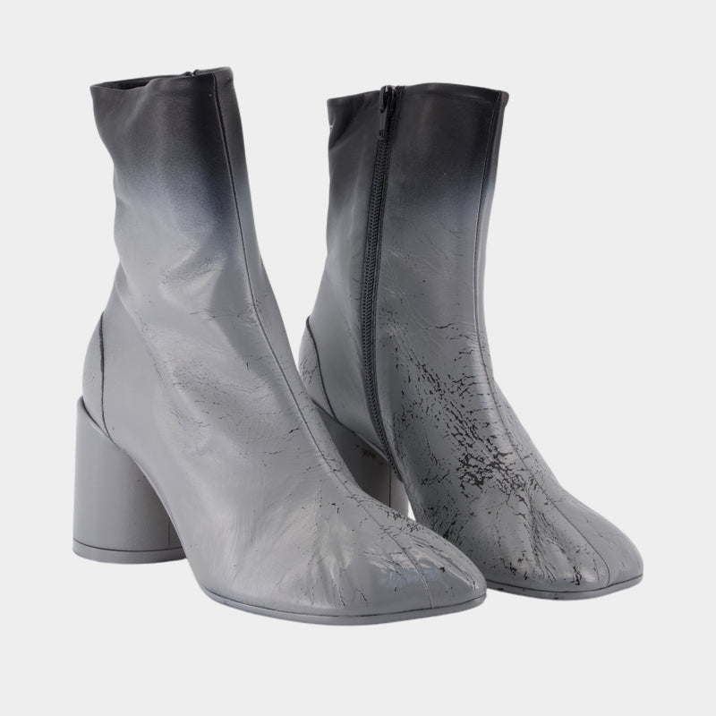 Bottines - MM6 Maison Margiela - Cuir - Noir