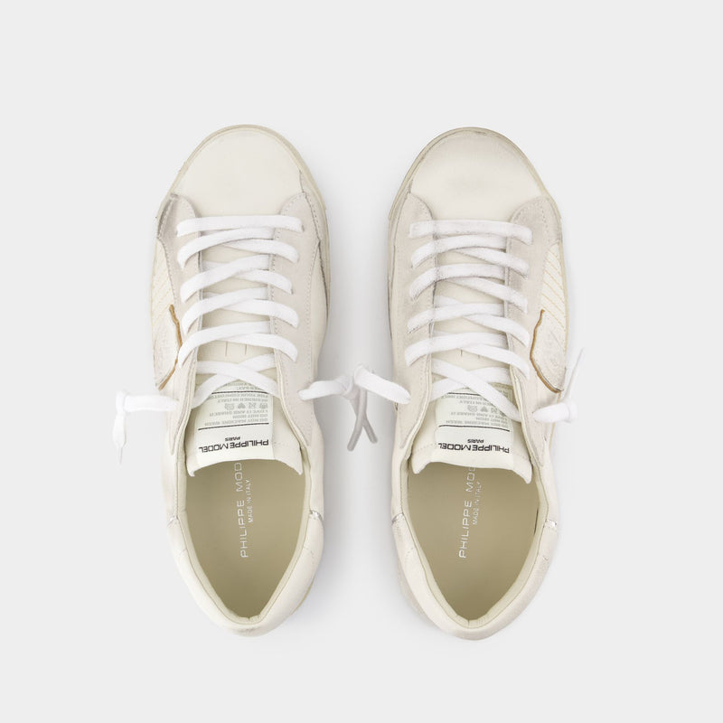 Sneakers Prsx Low - Philippe Model - Cuir - Blanc