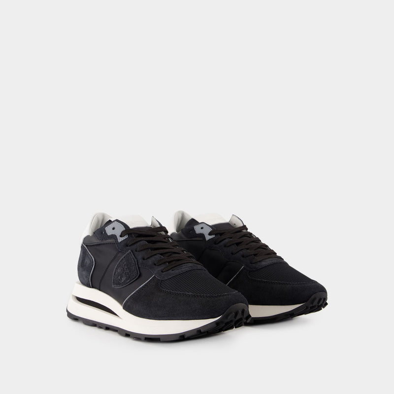 Sneakers Tropez Haute Low - Philippe Model - Toile - Noir