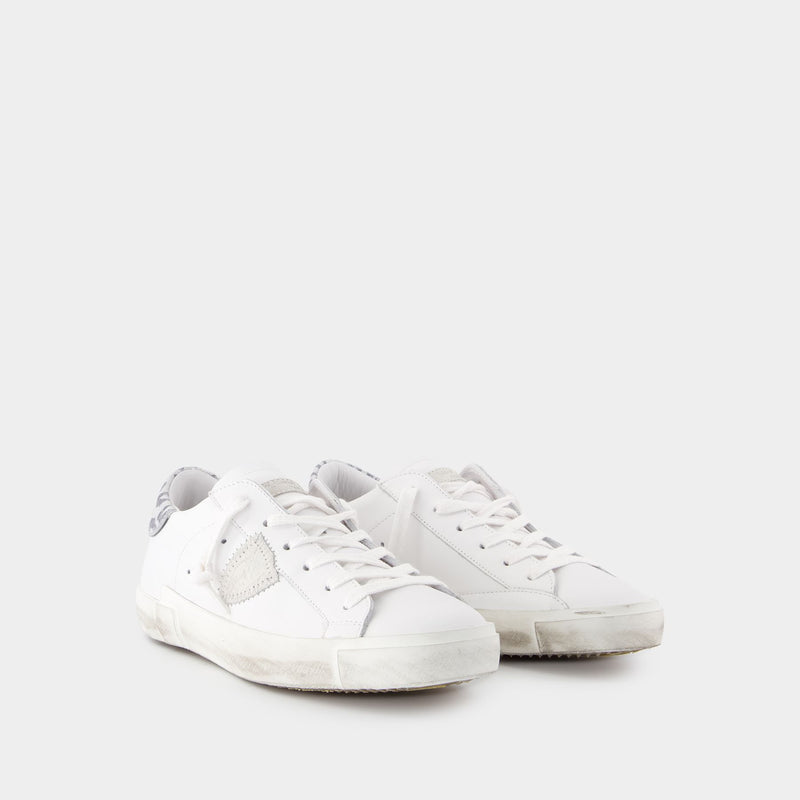 Sneakers Prsx Low - Philippe Model - Cuir - Blanc