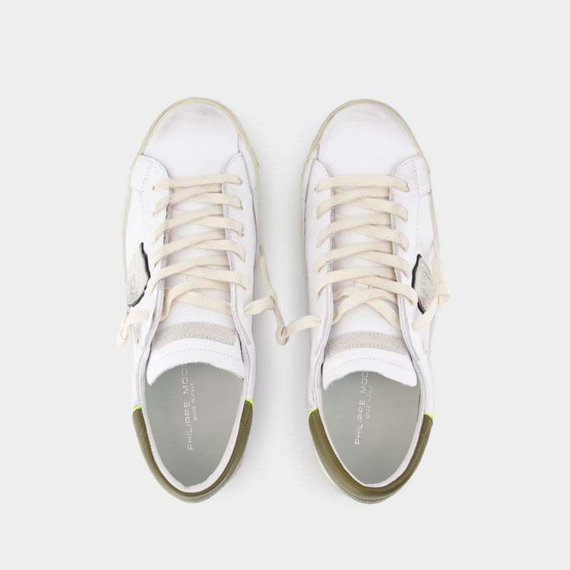 Sneakers Prsx Low - Philippe Model - Cuir - Blanc