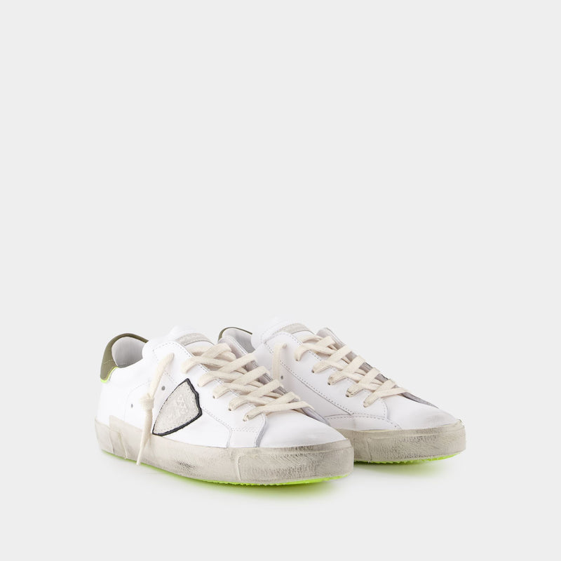 Sneakers Prsx Low - Philippe Model - Cuir - Blanc