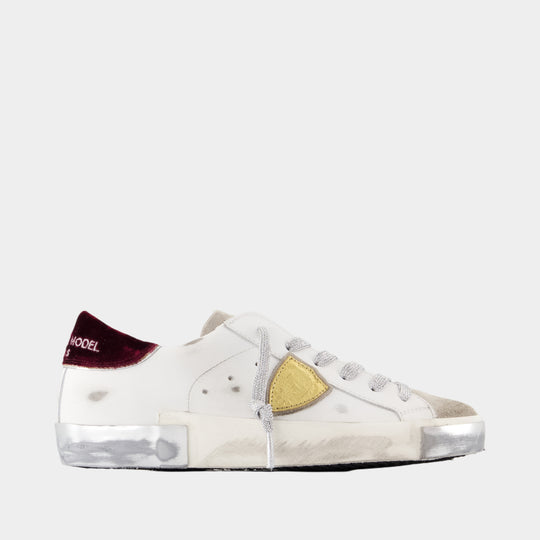 Sneakers Prsx Low - Philippe Model - Cuir - Blanc