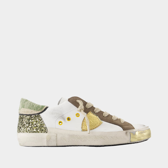 Sneakers Prsx Low - Philippe Model - Cuir - Blanc