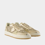 Sneakers Nice Low Woman - Philippe Model - Cuir - Doré