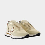 Sneakers Tropez Haute Low - Philippe Model - Cuir - Beige