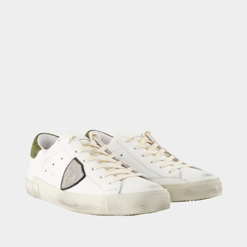 Sneakers Prsx Low - Philippe Model - Cuir - Blanc