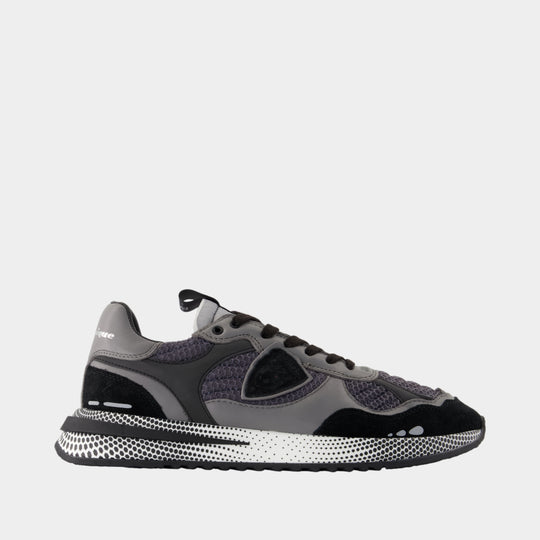 Sneakers Olympique Low - Philippe Model - Cuir - Noir