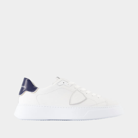 Sneakers Temple Low - Philippe Model - Cuir - Blanc