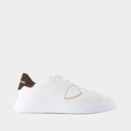Sneakers Temple Low - Philippe Model - Cuir - Blanc