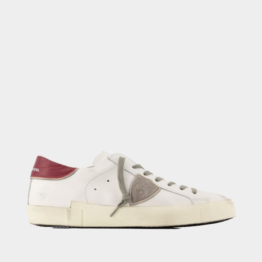 Sneakers Prsx Low Man - Philippe Model - Cuir - Blanc