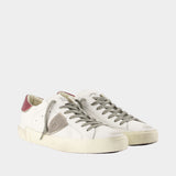 Sneakers Prsx Low Man - Philippe Model - Cuir - Blanc