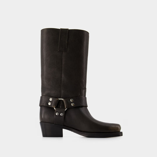 Bottes Roxy Boot - Paris Texas - Cuir - Noir