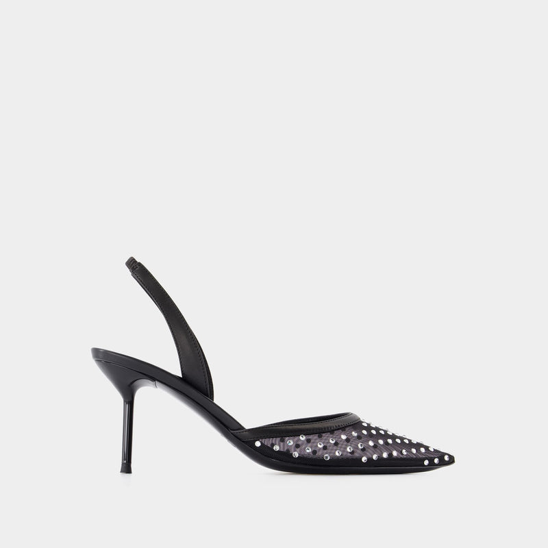 Escarpins Lidia Slingback 70 - Paris Texas - Synthétique - Noir