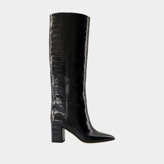 Bottes Anja 70 - Paris Texas - Cuir - Noir