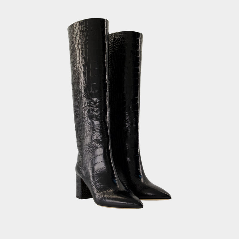 Bottes Anja 70 - Paris Texas - Cuir - Noir