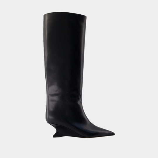 Bottes Nina 50 - Paris Texas - Cuir - Noir