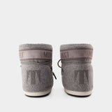 Bottes Icon Low Felt - Moon Boot - Synthétique - Gris