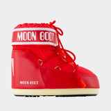 Bottines Icon Low - Moon Boot - Synthétique - Rouge