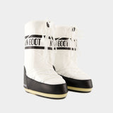 Bottes Icon - Moon Boot - Synthétique - Noir/Blanc