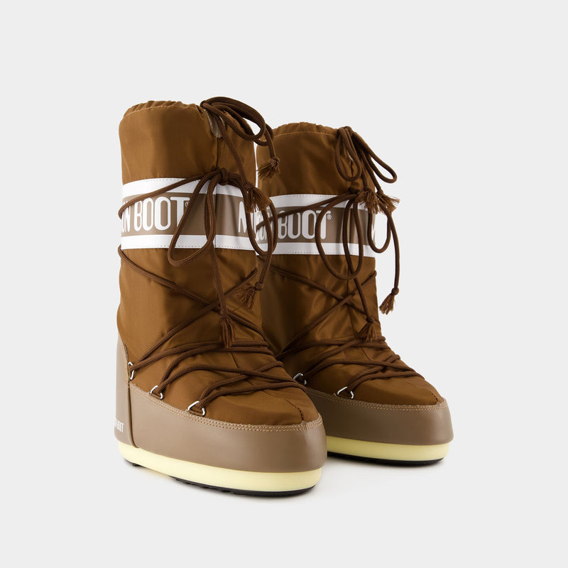 Bottes Icon - Moon Boot - Synthétique - Marron