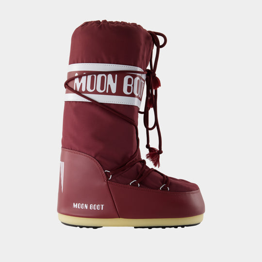 Bottes Icon - Moon Boot - Synthétique - Bordeaux