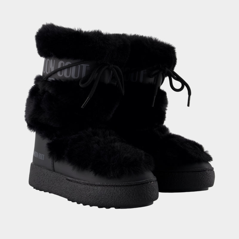 Bottes Ltrack - Moon Boot - Fausse Fourrure - Noir