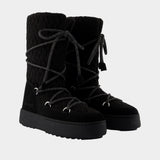 Bottes Mb X Gir Ltrack - Moon Boot - Cuir - Noir