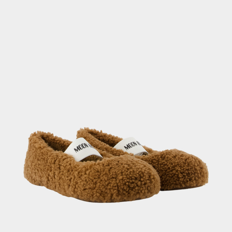 Ballerines - Moon Boot - Cuir - Marron