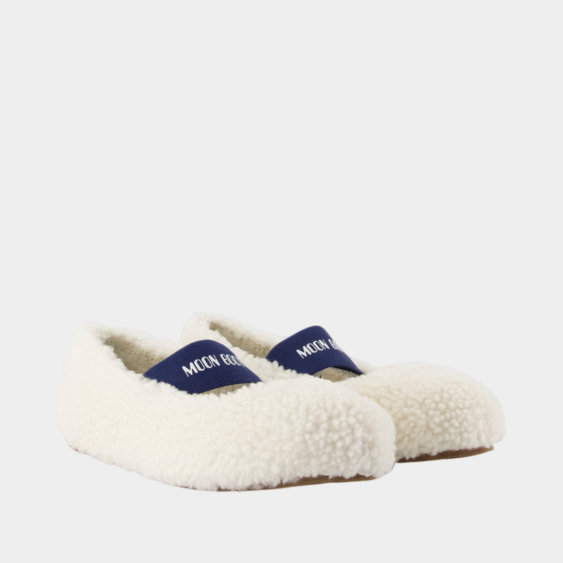 Ballerines - Moon Boot - Cuir - Blanc