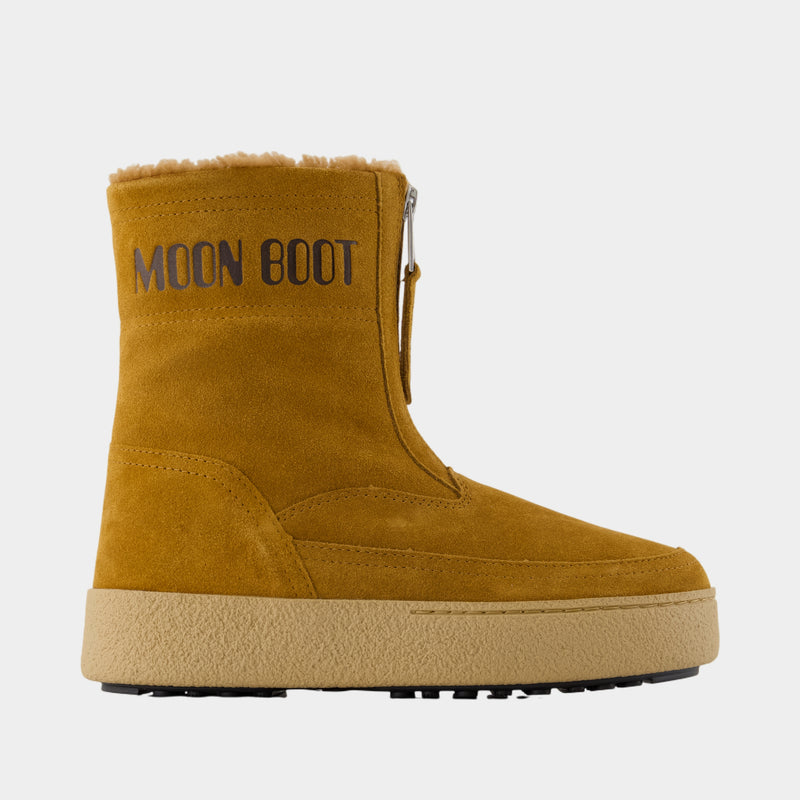 Bottines Lara - Moon Boot - Cuir - Marron