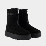 Bottines Lara - Moon Boot - Cuir - Noir
