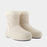 Bottines Tina - Moon Boot - Cuir - Blanc