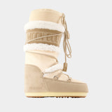 Bottes Icon Pearly Plus - Moon Boot - Cuir - Beige