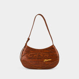 Sac Porté Épaule Slim Biker - Casablanca - Cuir - Marron