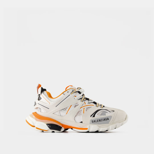 Sneakers Track - Balenciaga - Synthétique - Blanc/Orange
