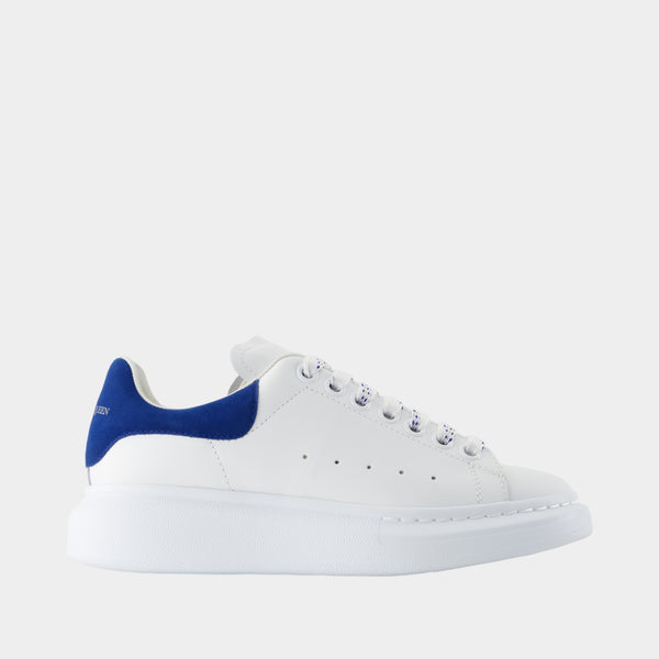 Sneakers Oversized - Alexander Mcqueen - Cuir - Blanc/Bleu Paris