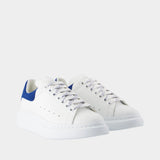 Sneakers Oversized - Alexander Mcqueen - Cuir - Blanc/Bleu Paris