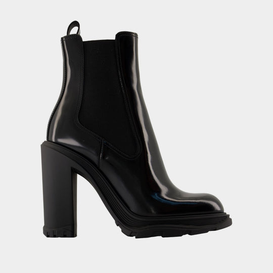 Bottes en Cuir Noir