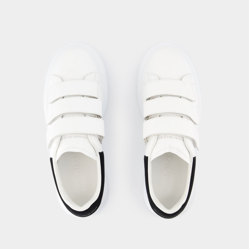 Sneakers Oversize - Alexander Mcqueen - Cuir - Blanc/Noir