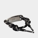 Bracelet Plate - Balenciaga - Métal - Argenté