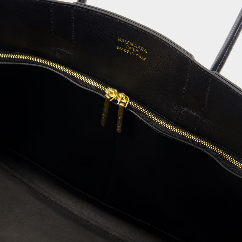 Sac Porté Épaule Bel Air Carry All M - Balenciaga - Cuir - Noir