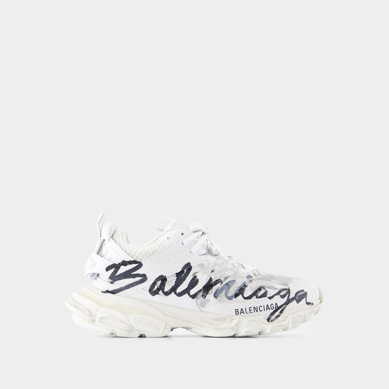 Sneakers Track Balenciaga Synthetique Blanc Noir