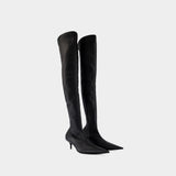 Bottes Avenue L50 - Balenciaga - Cuir - Noir