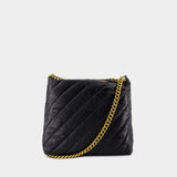 Sac Porté Épaule Crush M - Balenciaga - Cuir - Noir