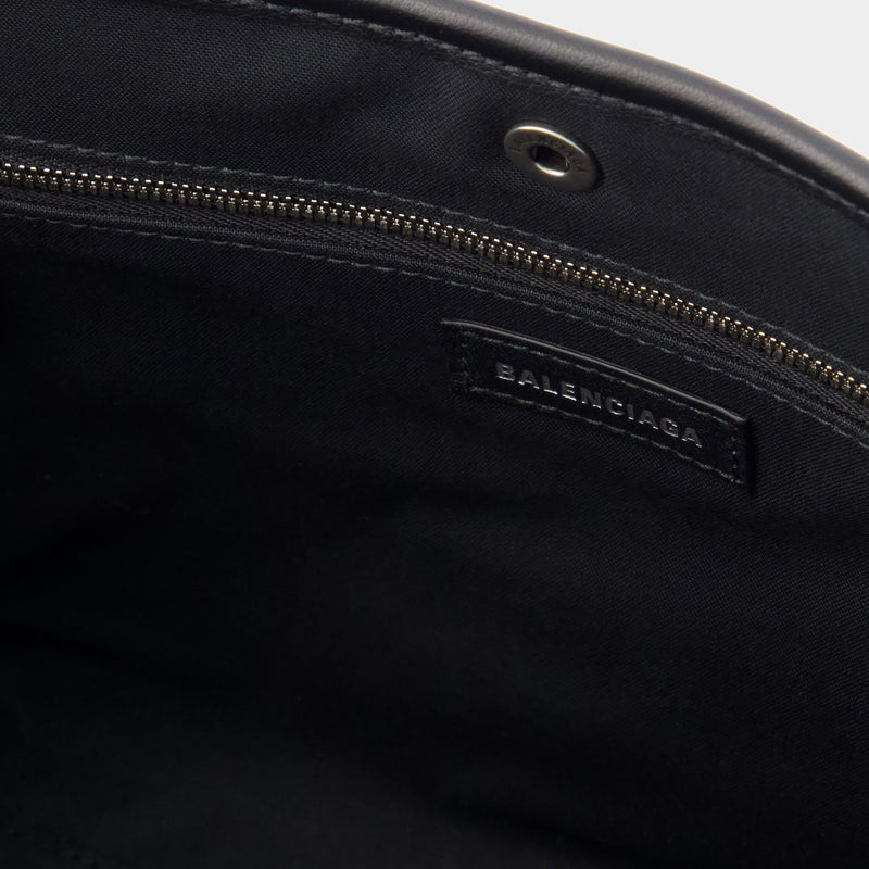 Cabas Navy Revamp Small - Balenciaga - Cuir - Noir